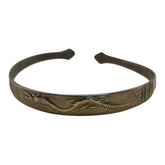 Antique Chinese Brass Flying Dragon Bangle