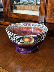 Art Deco Lustre Ware Fruit Bowl Decorated With Fruit