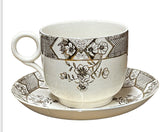Antique Oversized Cup & Saucer