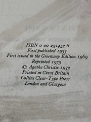 Agatha Christie. The Greenway Edition Lord Edgware Dies. Hardback