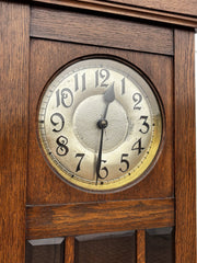 Art Noveau Oak Grandfather/ Longcase Clock