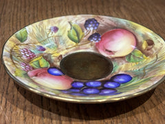 Aynsley Gold Orchard Fruit Cup & Saucer Signed D Jones Bone China
