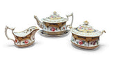 Antique Machin Highly Decorated Gilt Painted Tea Pot & Stand, Sugar & Milk Jug