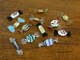 12 Vintage Murano Glass Wrapped Sweets / Candy