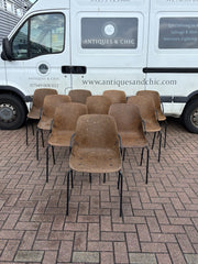 10 Designer Vepa Hemp Dining Chairs. Stacking Chairs.