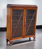 Antique Mahogany Bookcase With Adjustable Shelves