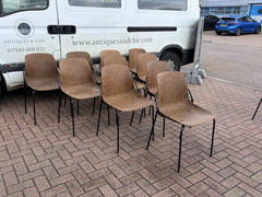 10 Designer Vepa Hemp Dining Chairs. Stacking Chairs.