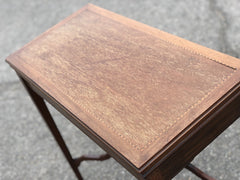 Antique Arts & Crafts Oak & inlaid Games / Card Table