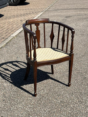 Antique Mahogany Armchair , Superb Quality. Barrel Back