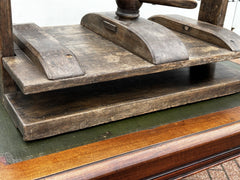 Antique Oak Book Press With Brass Plaque "All Souls Library"