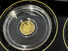 7 Half Gram Gold Coin Set, 2019 Anniversary Cased Edition. 3.5 G .999 Fine Gold