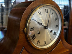 Art Deco Mahogany Chiming Mantle Clock.