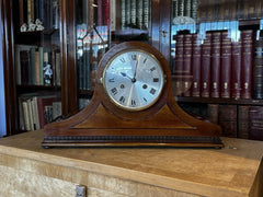 Art Deco Mahogany Chiming Mantle Clock.