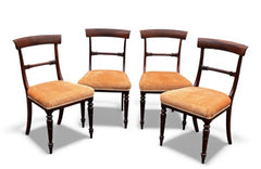 Antique Mahogany Dining Table & 4 Chairs