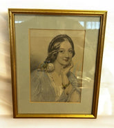 A Female Aristocrat, Print , Framed And Glazed