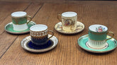 4 Aynsley Demitasse Cup And Saucer Sets