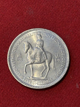 1953 Queen Elizabeth II Coronation Crown Commemorative Five 5 Shilling Coin