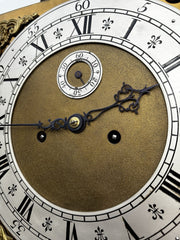 8 Day Longcase Clock, Carved Oak Case.