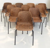 10 Designer Vepa Hemp Dining Chairs. Stacking Chairs.