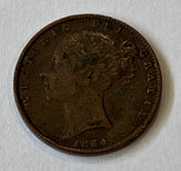 1854 Copper Penny – Victoria Young Head