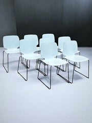 8 Pedrali - Babila Stacking Indoor / Outdoor Dining Chairs.