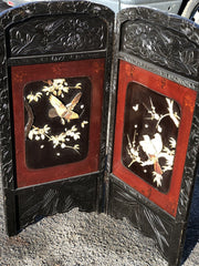 Antique Japanese Folding Fire Screen