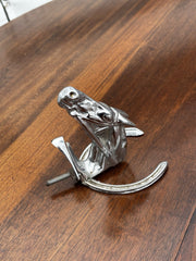 A Horse & Lucky Horse Shoe Car Mascot