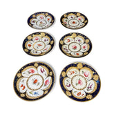 6 Antique Rare Machin Highly Decorated Gilt Painted Plates