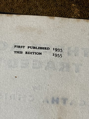 Agatha Christie. Featuring Hercule Poirot In Three Act Tragedy. 1955 Hardback