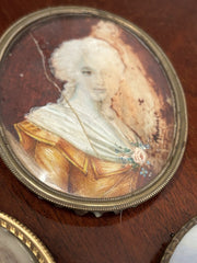 3 Antique Miniature Paintings