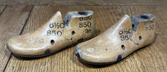 2 Antique Wooden Cobblers Shoe Form's