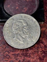1873 ITALY King Victor Emmanuel II Silver 5 Lire Coin