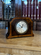 Art Deco Inlaid Walnut Mantle Clock.