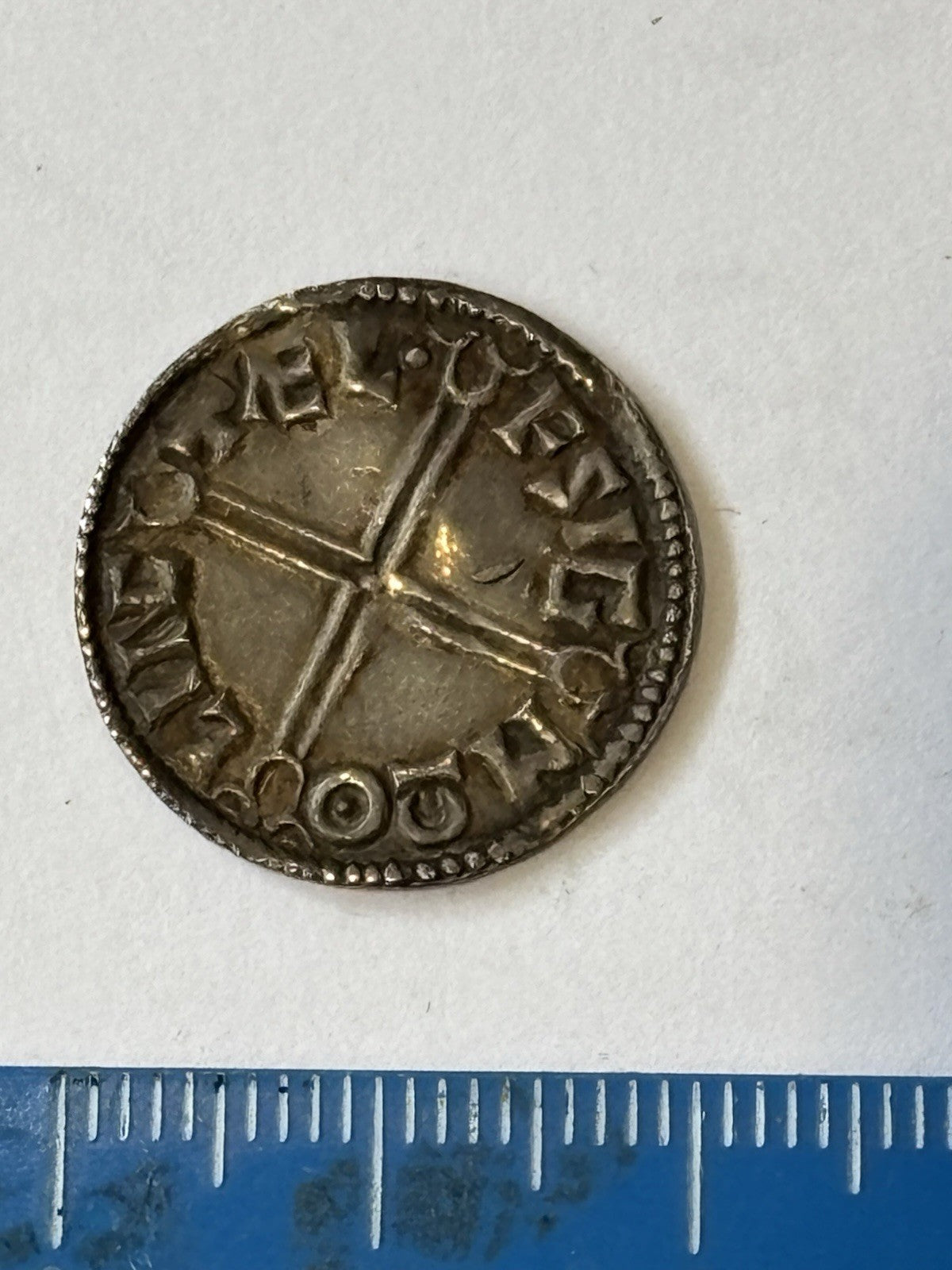 Aethelred II Silver Long Cross Penny.