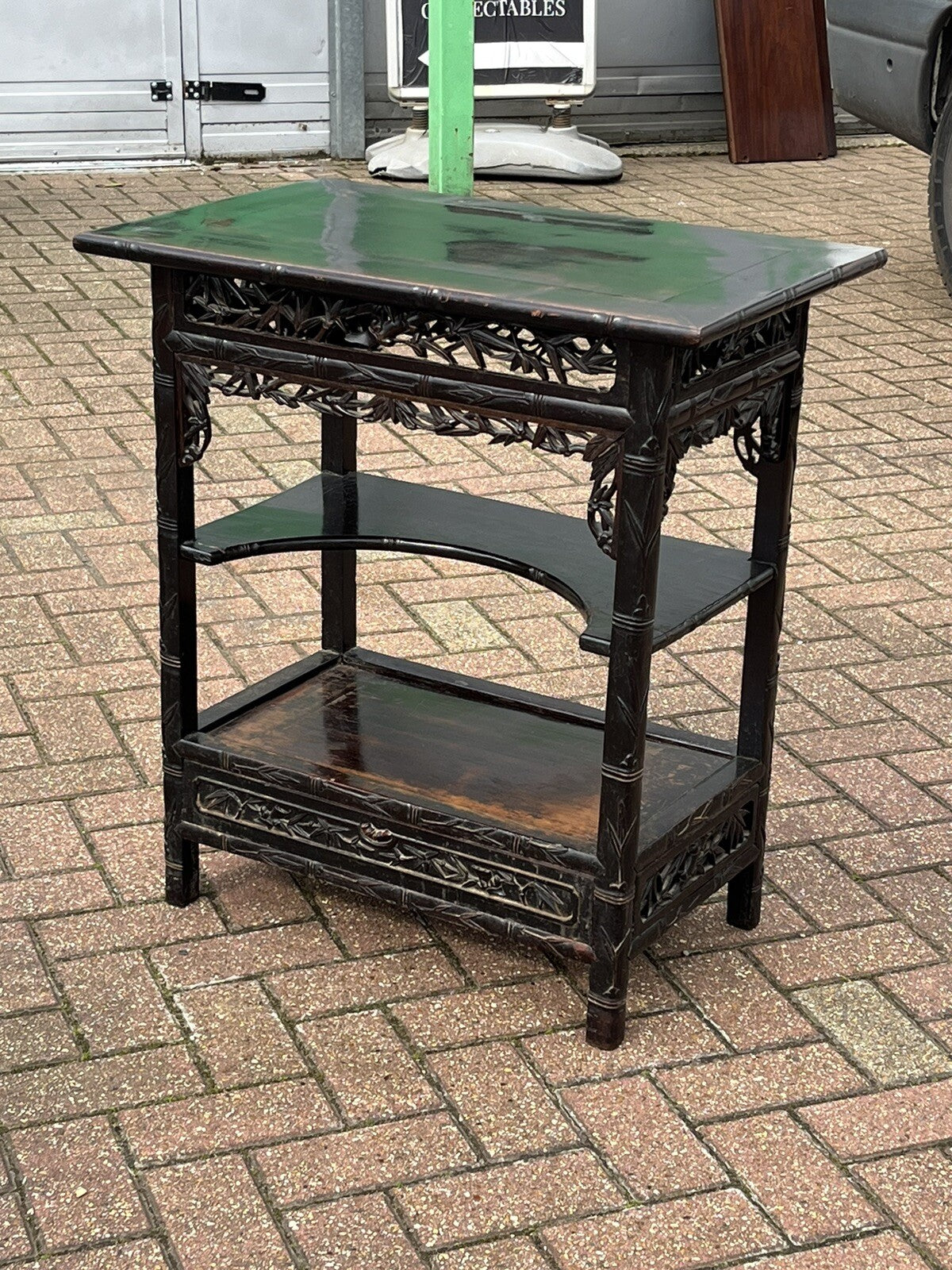 19th Century Chinese Hardwood Table With Drawer