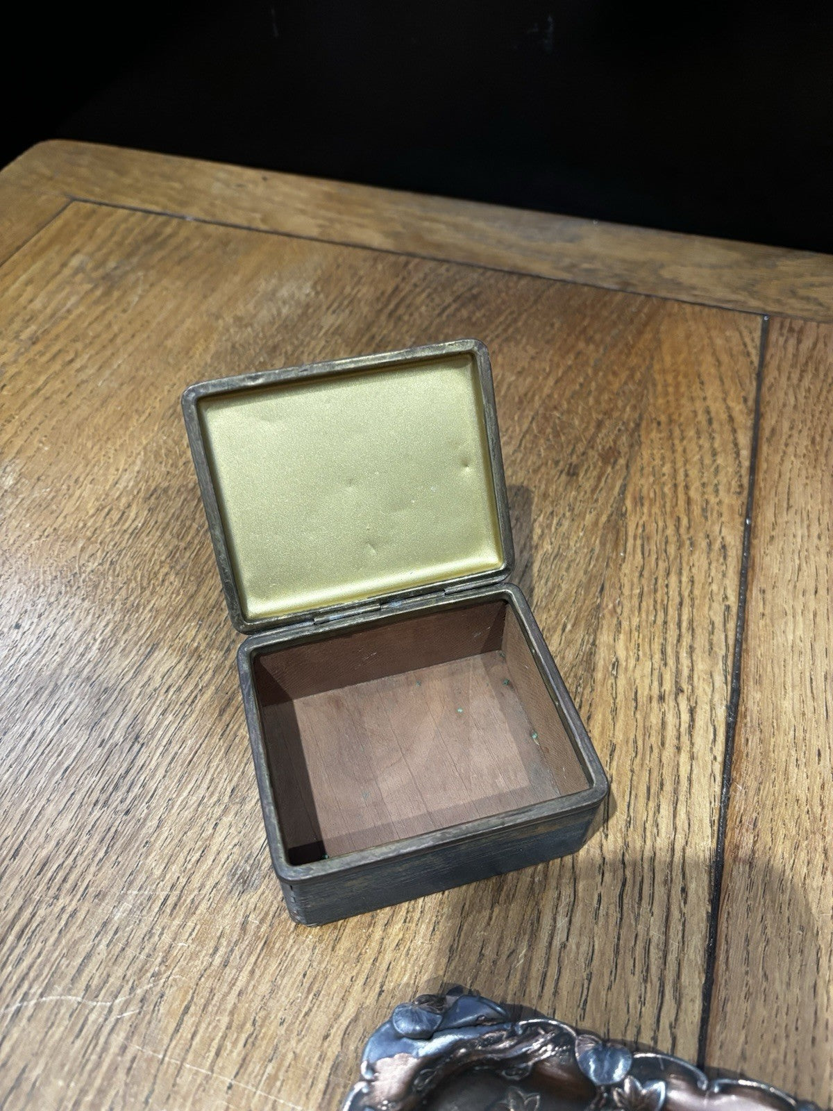 Antique Japanese Trinket Box And Pin Tray