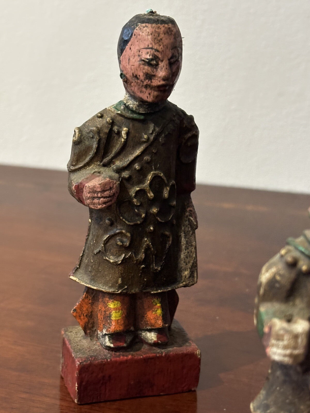 Antique Collection Of Chinese Wooden Figures
