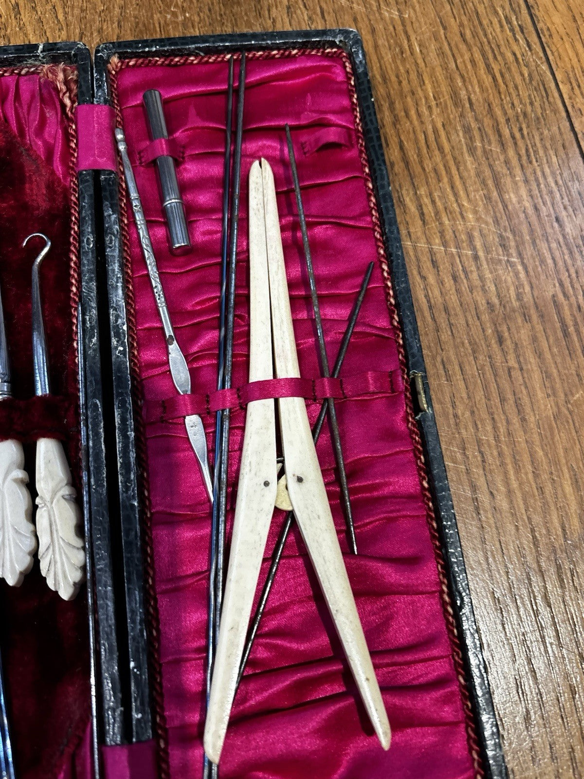 Antique Cased Sewing Kit
