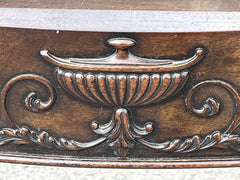 Adams Style Antique Mahogany Console Hall Table, Server. With Central Drawer.