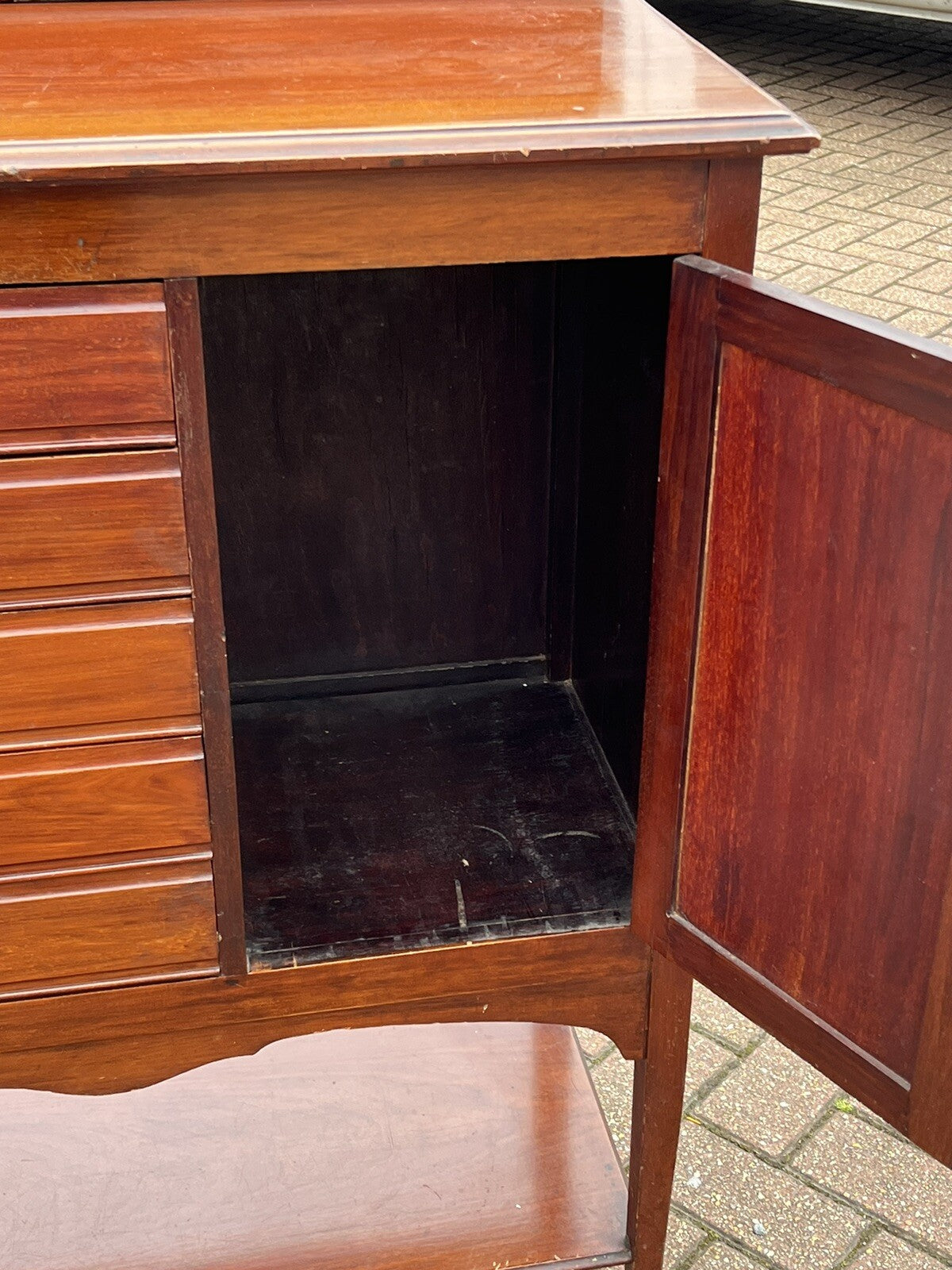 Arts & Crafts Filing Cabinet. Collectors Cabinet. With Drawers & Cupboard.