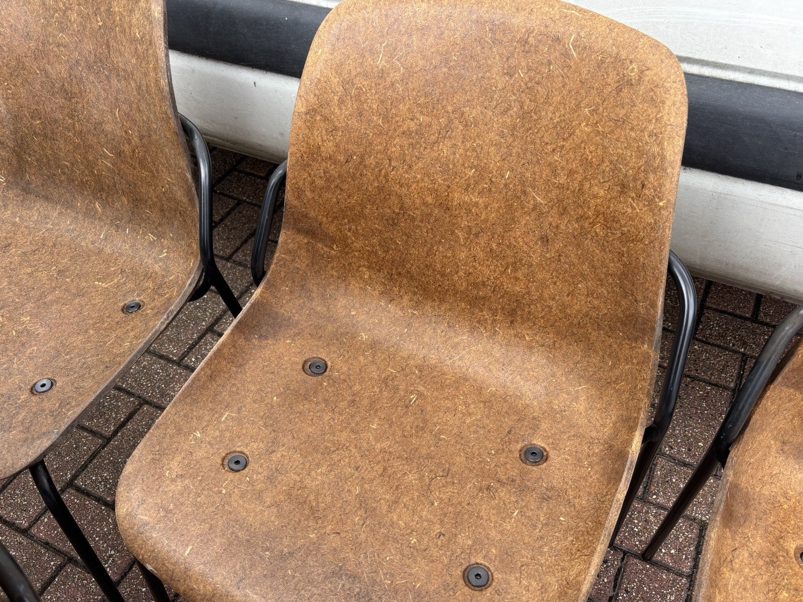 10 Designer Vepa Hemp Dining Chairs. Stacking Chairs.