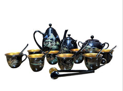 Antique Papier-mâché Tea & Coffee Set. Ship Worldwide
