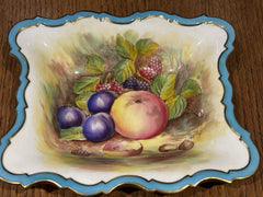 Aynsley Gold Orchard Fruit Sweet Dish Signed D Jones Bone China