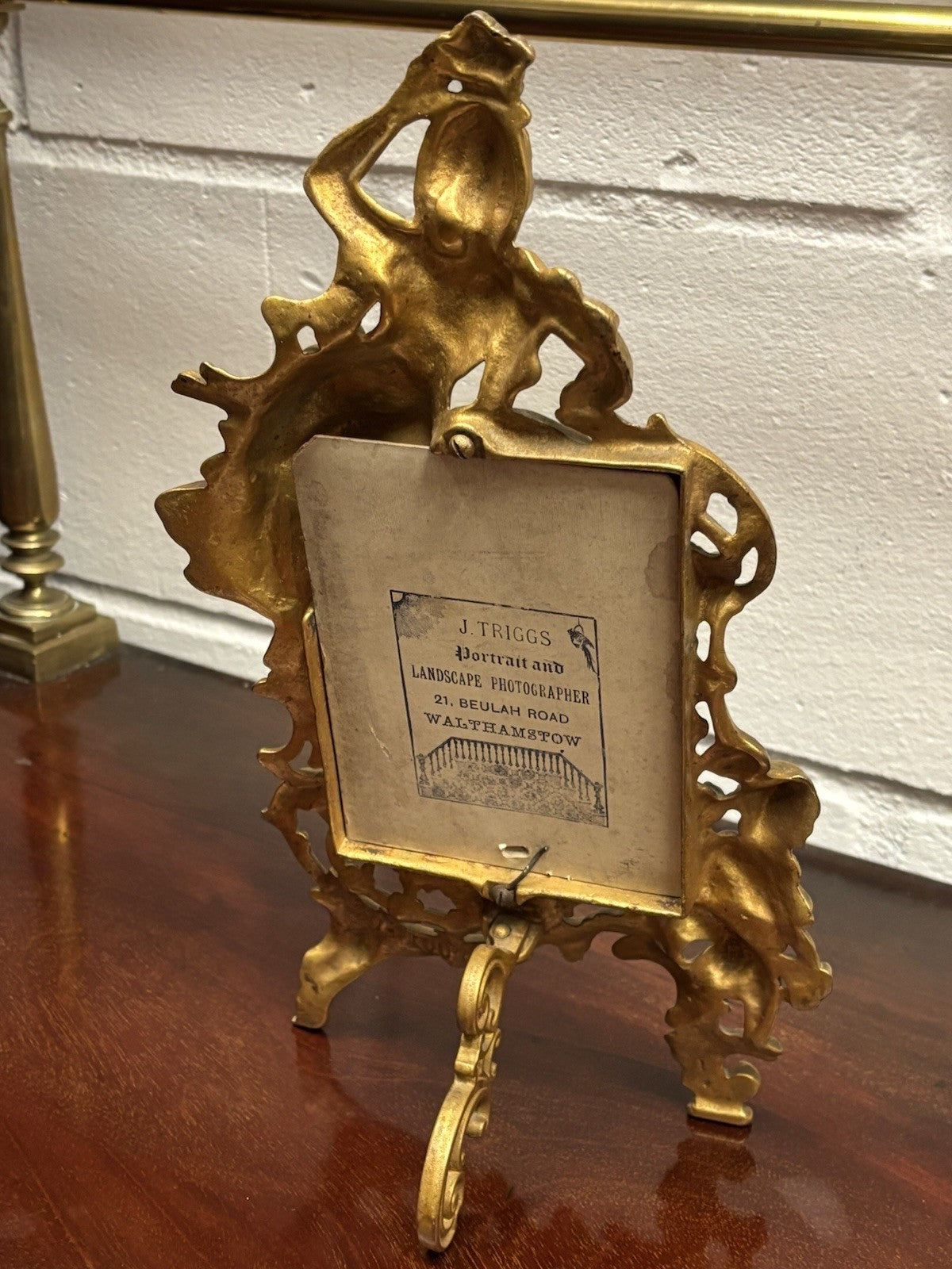 Art Noveau Gilt Bronze Photo Frame