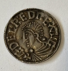 Aethelred II Silver Long Cross Penny.