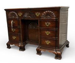 Antique Mahogany Rhode Island Desk, In The Style Of John Townsend.