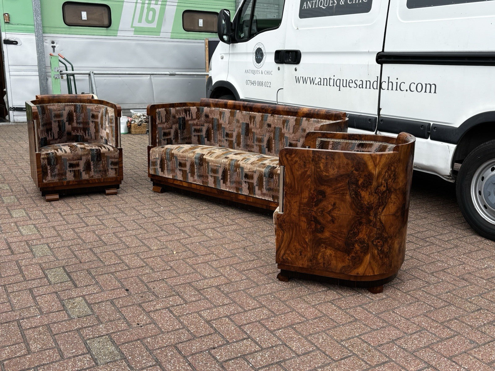 Art Deco 3 Piece Lounge Suite, Fab Condition For It's Age, Desirable dimensions.