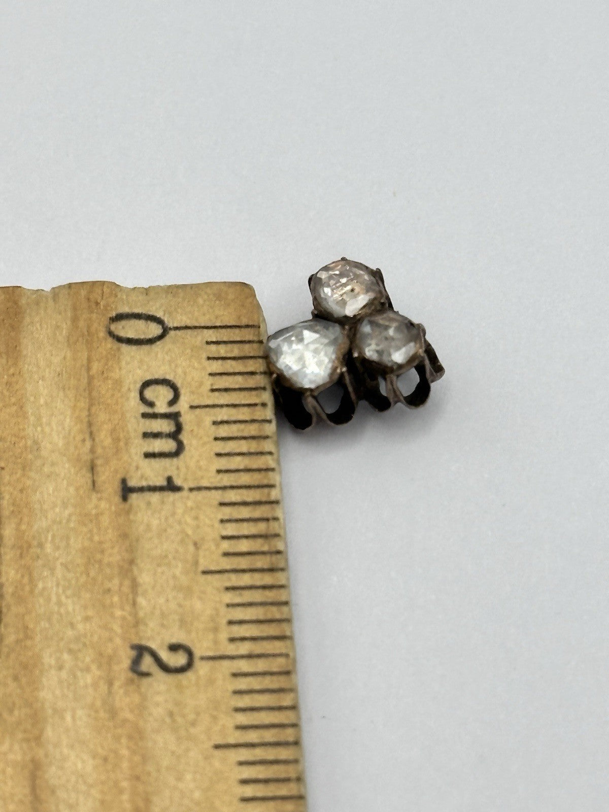 Antique Mine Cut Diamonds Set In 9ct Gold