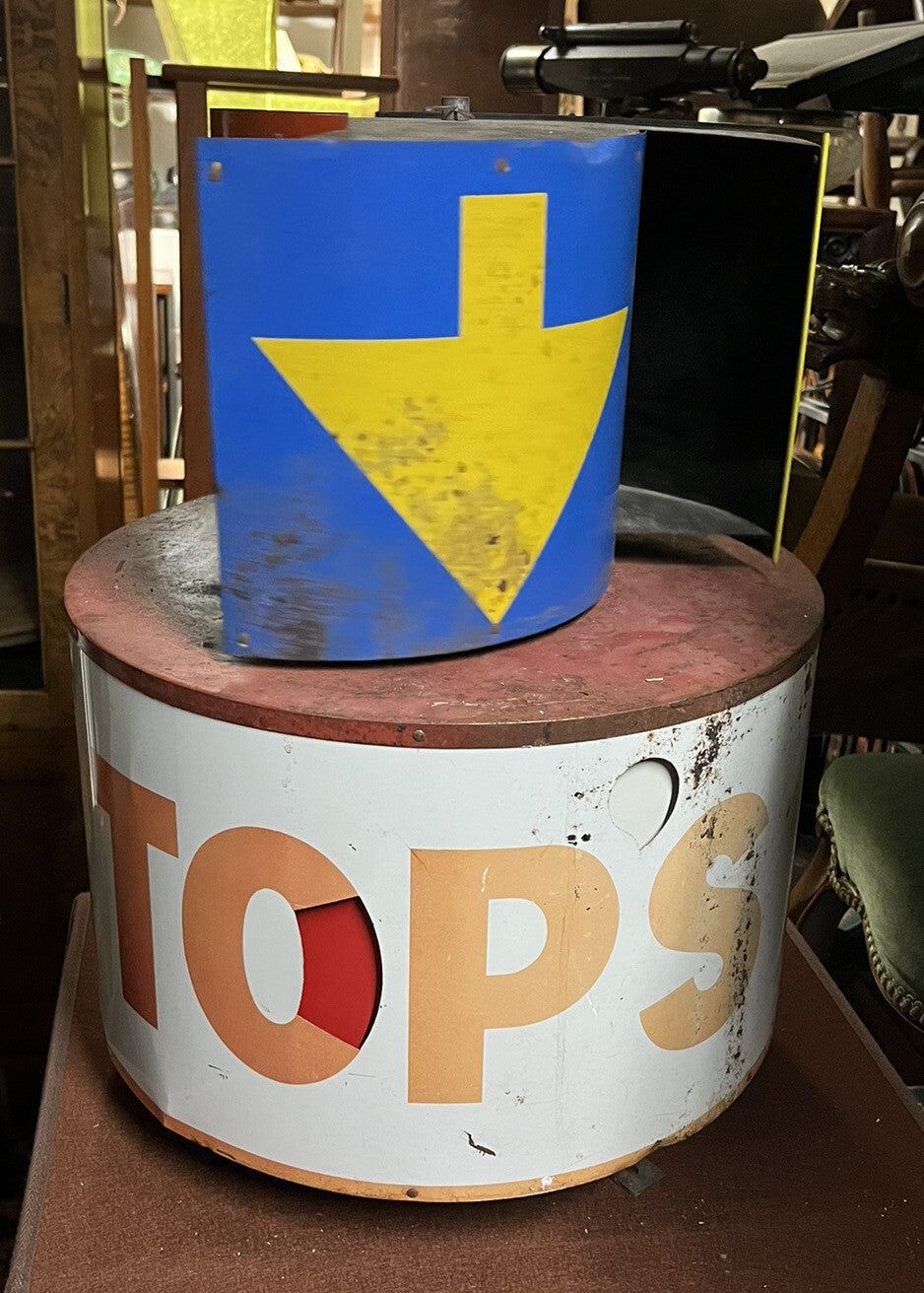 1960/70's USA Garage Sign. Spins In The Wind.