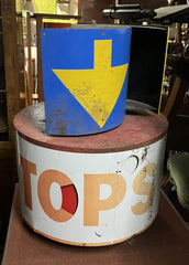 1960/70's USA Garage Sign. Spins In The Wind.